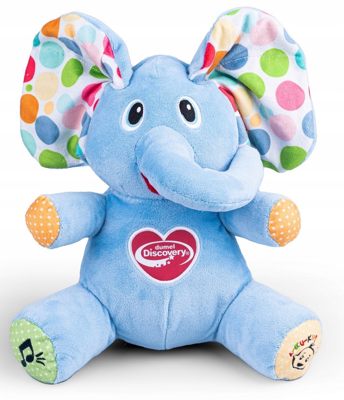 Interaktívna plyšová hračka Dumel Elephant Peek-a-boo